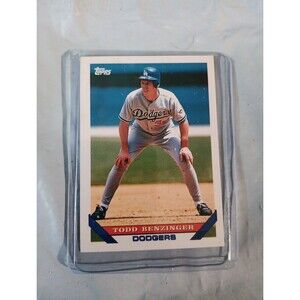 Todd Benzinger 1993 Topps #620 Los Angeles Dodgers Baseball Card